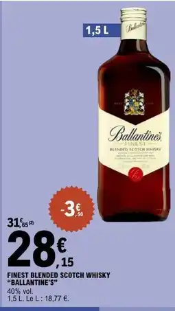E.Leclerc BALLANTINE'S FINEST Blended Scotch Whisky offre