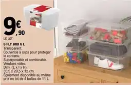 E.Leclerc 6 FLY BOX 6 L offre