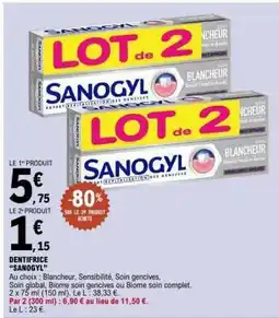 E.Leclerc Dentifrice Sanogyl offre
