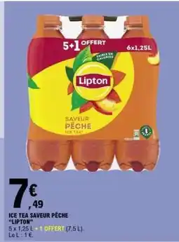 E.Leclerc ICE TEA SAVEUR PÊCHE 'LIPTON' offre