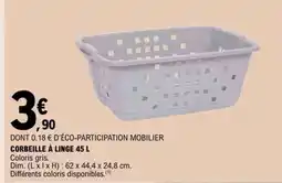 E.Leclerc CORBEILLE À LINGE 45 L offre