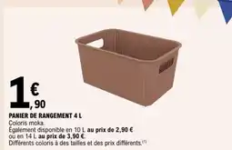 E.Leclerc PANIER DE RANGEMENT 4 L offre
