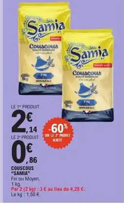 E.Leclerc SAMIA Couscous offre
