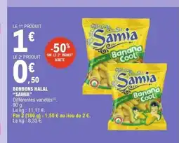 E.Leclerc SAMIA Bonbons halal offre