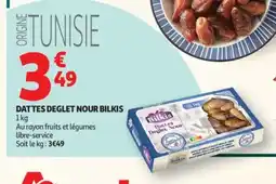 Auchan BILKIS Dattes deglet nour offre