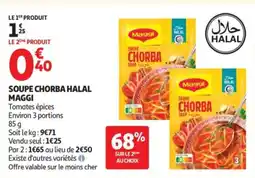 Auchan MAGGI Soupe chorba halal offre