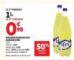 Auchan IFRI Boisson gazeuse aux agrumes offre