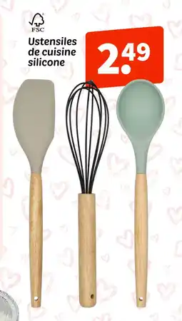 Wibra Ustensiles de cuisine silicone offre
