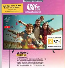 Proxi Confort SAMSUNG Tv qled 4k TQ55Q7F4AUXXC offre