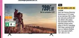 Proxi Confort TCL Tv qd mini-led 4k 75C69K offre