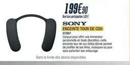 Proxi Confort SONY Enceinte tour de cou offre