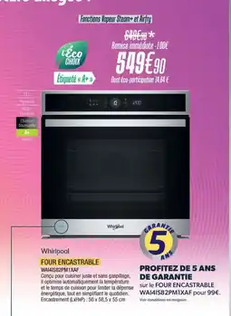 Proxi Confort WHIRLPOOL Four encastrable WA141S82PM1XAF offre