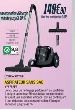 Proxi Confort ROWENTA Aspirateur sans sac YY5787FE offre