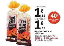 E.Leclerc ÉPI D'OR Pains au chocolat offre