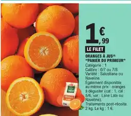 E.Leclerc PANIER DU PRIMEUR Oranges à jus offre
