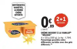 E.Leclerc DÉLISSE Crème dessert à la vanille offre
