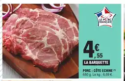 E.Leclerc Porc: côte echine offre