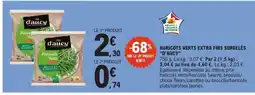 E.Leclerc D'AUCY Haricots verts extra fins surgelés offre