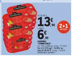 E.Leclerc CONNÉTABLE Sardines offre