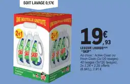 E.Leclerc SKIP Lessive liquide offre
