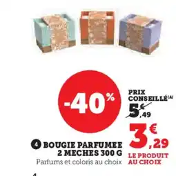 Hyper U Bougie parfumee offre