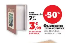 Hyper U Livre boite de rangement offre