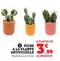 Hyper U Foire a la plante artificielle offre
