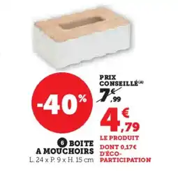 Hyper U Boite a mouchoirs offre