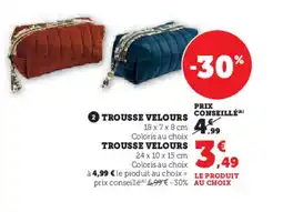 Hyper U Trousse velours offre