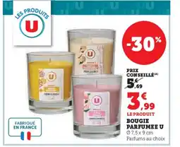 Hyper U U Bougie parfumee offre