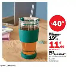 Hyper U Mug de transport offre
