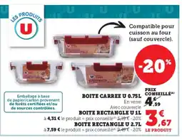 Hyper U U Boite carree offre