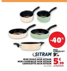 Hyper U SITRAM Mini casserole mini casserole cassolette offre