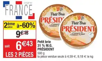 Cora x Carrefour Petit brie offre