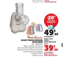 Hyper U MOULINEX Robot fresh express offre