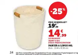 Hyper U Panier a linge offre