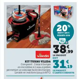 Hyper U VILEDA Kit turbo offre