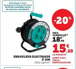 Hyper U Enrouleur electrique offre
