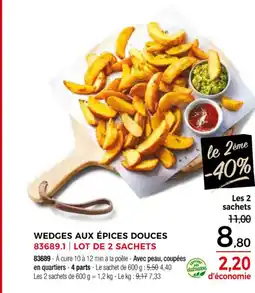 Thiriet Wedges aux épices douces offre