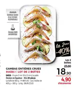 Thiriet Gambas entières crues offre