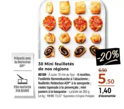 Thiriet 30 Mini feuilletés de nos régions offre