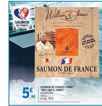 E.Leclerc Saumon De France Fumé  offre