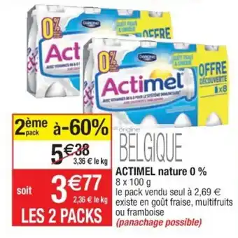 Cora x Carrefour Actimel nature offre
