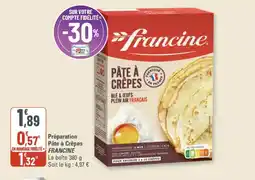 G20 Préparation pâte à crêpes francine offre