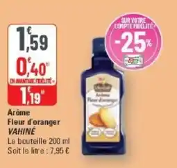 G20 Arôme fleur d'oranger vahiné offre
