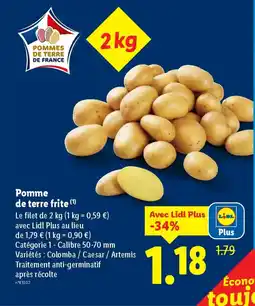 Lidl Pomme de terre frite offre