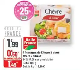 G20 4 fromages de chèvre à dorer belle france offre