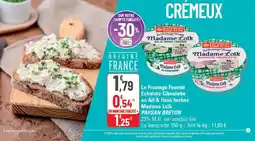 G20 Le fromage fouetté echalote ciboulette ou ail & fines herbes madame loïk paysan breton offre