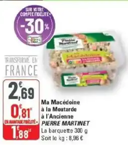 G20 Ma macédoine à la moutarde à l'ancienne pierre martinet offre