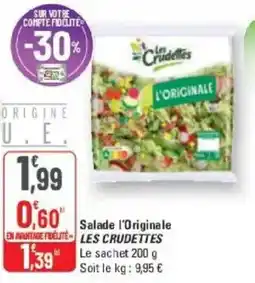 G20 Salade l'originale les crudettes offre